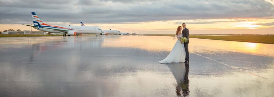 prague airport wedding